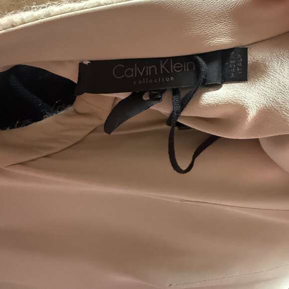 Calvin Klein Wool V-Neck Dress - Picture 4 of 6
